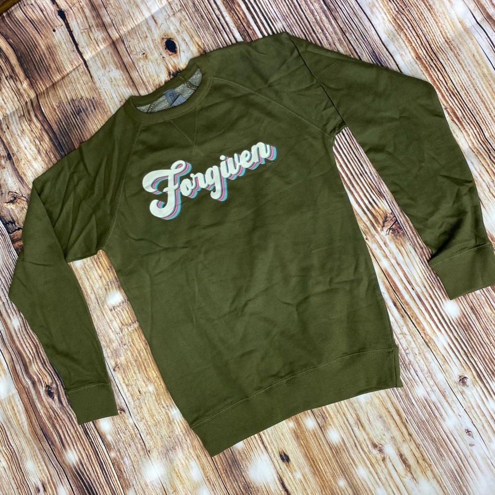 “FORGIVEN” 🟢Olive Sweat Shirt🟢
